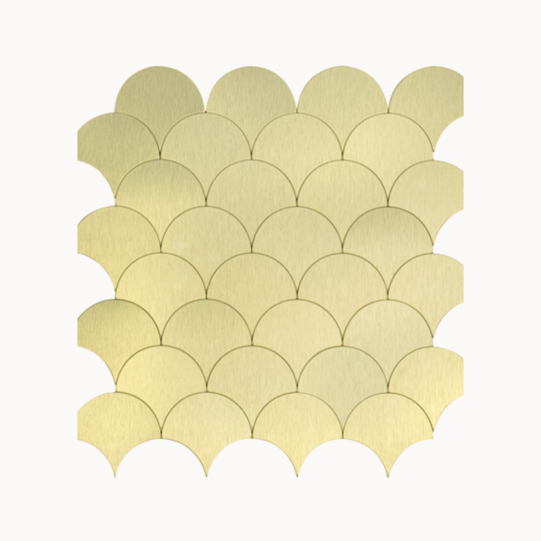 Zelfklevend mozaïek - Goud Schelpjes