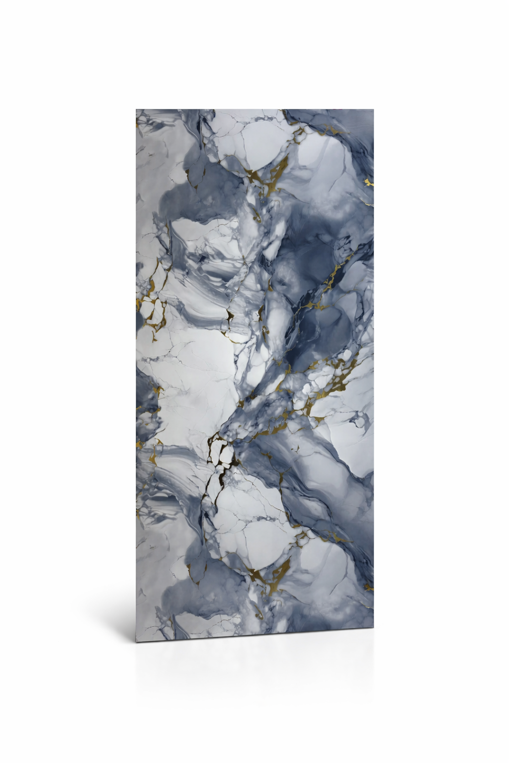 SPC wandpaneel Baroque Blue Gold marmerlook hoogglans