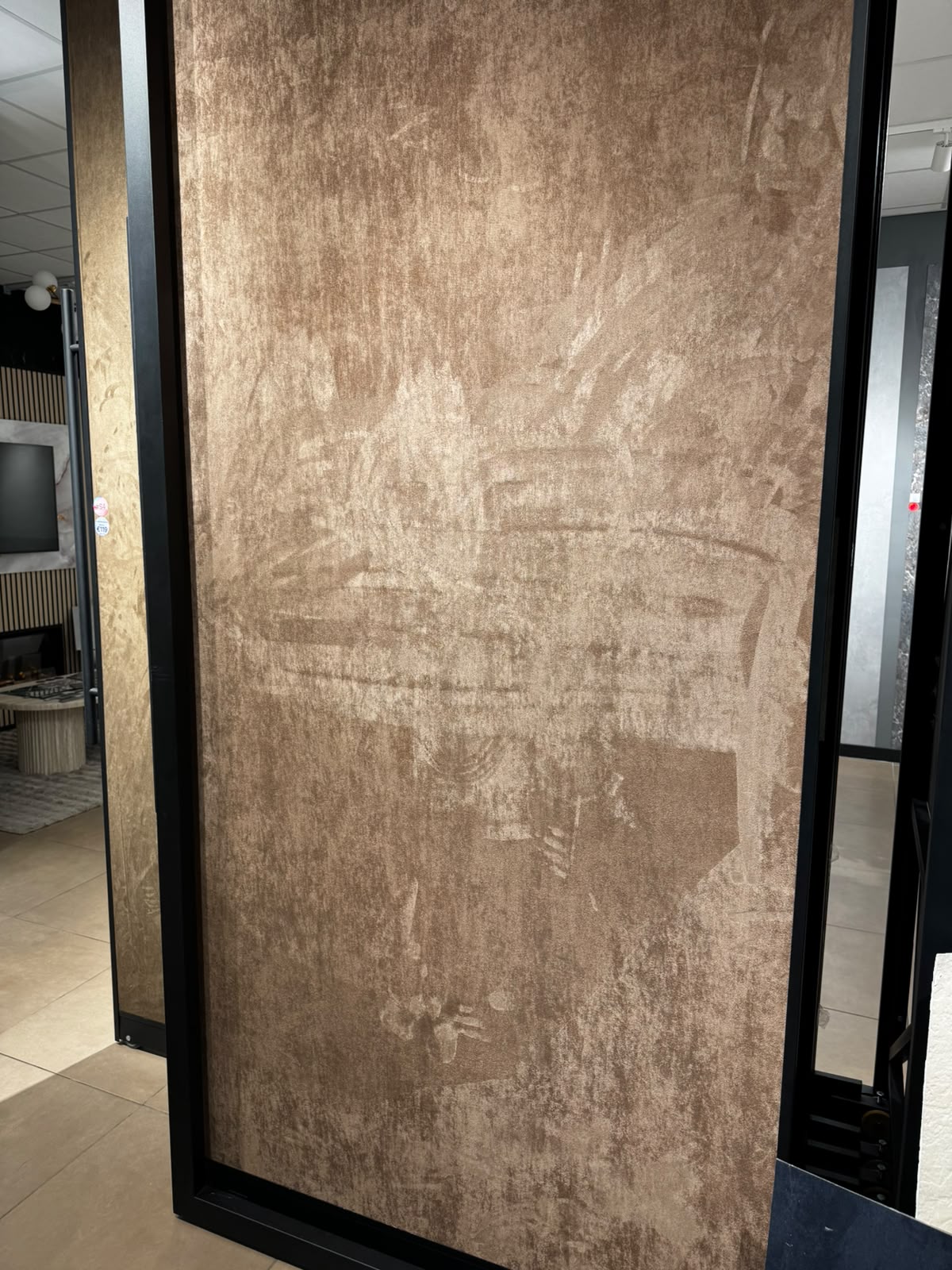 Kleur en structuur van suède Champagne