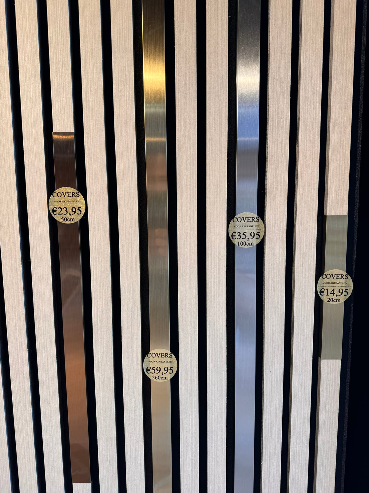 Cover voor akupanel -hoogglans GOUD 20cm – afbeelding 2